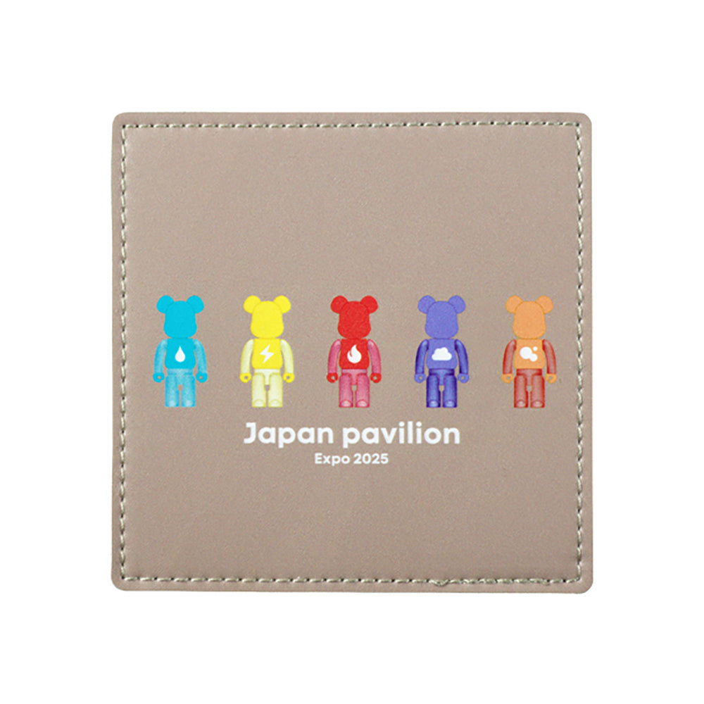 大阪・関西万博 BE@RBRICK グッズ BE@RBRICK フェイクレザーコースター(element)_0