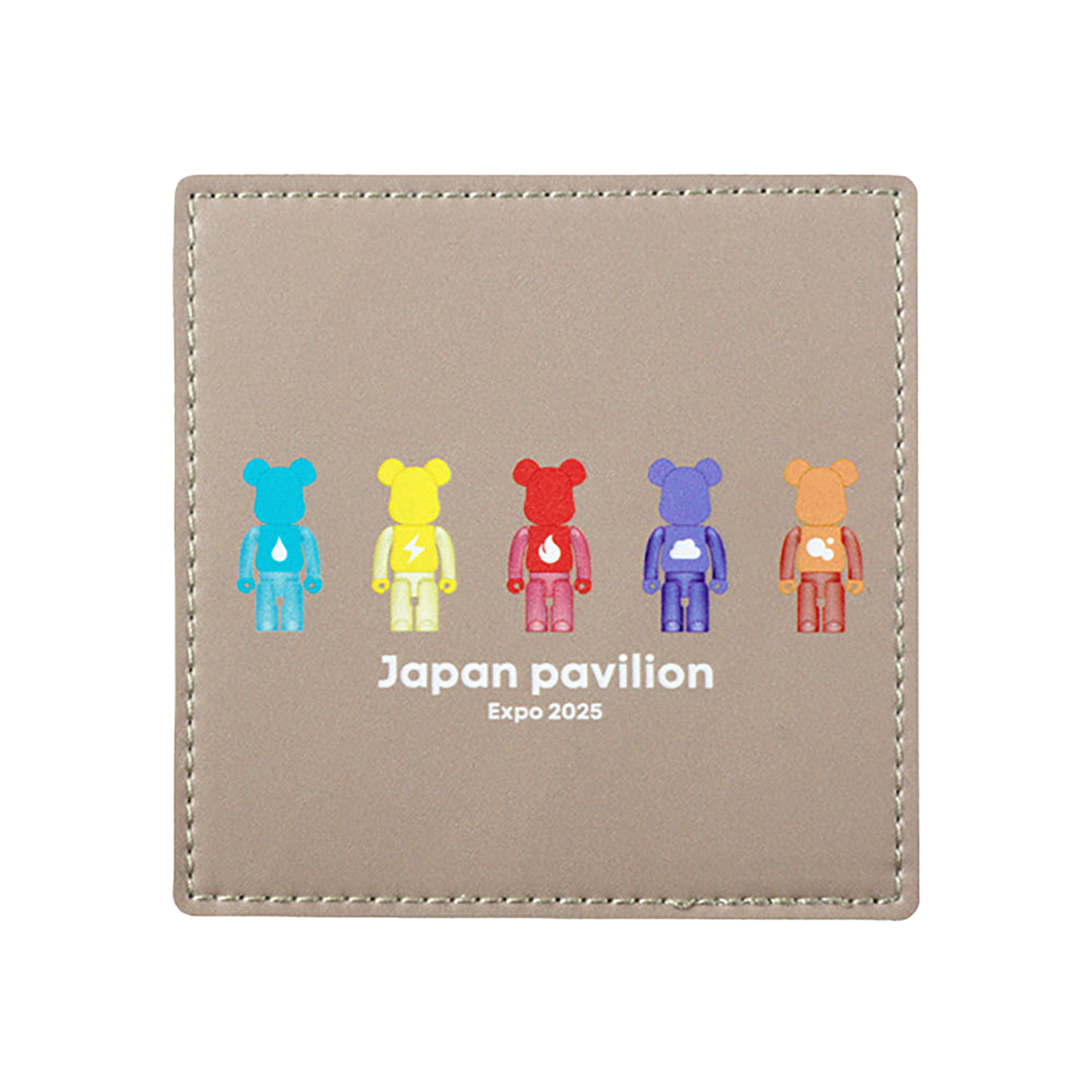 大阪・関西万博 BE@RBRICK グッズ BE@RBRICK フェイクレザーコースター(element)