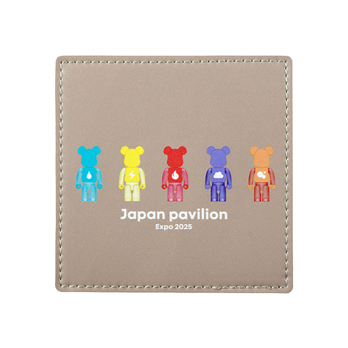 大阪・関西万博 BE@RBRICK グッズ BE@RBRICK フェイクレザーコースター(element)