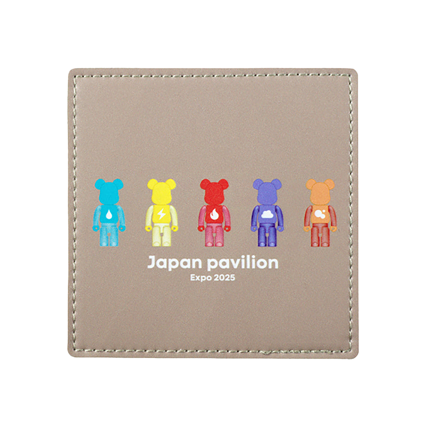 大阪・関西万博 BE@RBRICK グッズ BE@RBRICK フェイクレザーコースター(element)
