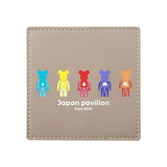 大阪・関西万博 BE@RBRICK グッズ BE@RBRICK フェイクレザーコースター(element)
