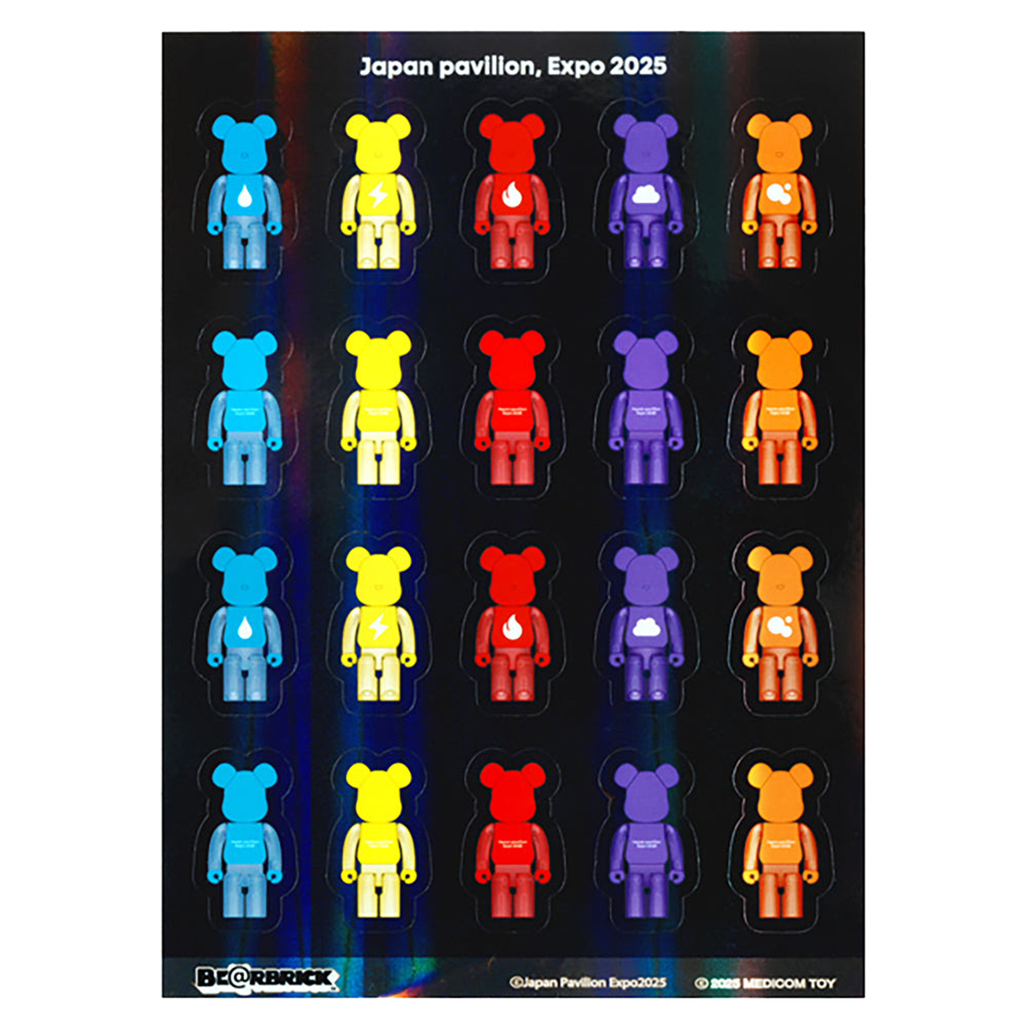 大阪・関西万博 BE@RBRICK グッズ BE@RBRICK グリッターシール(element)