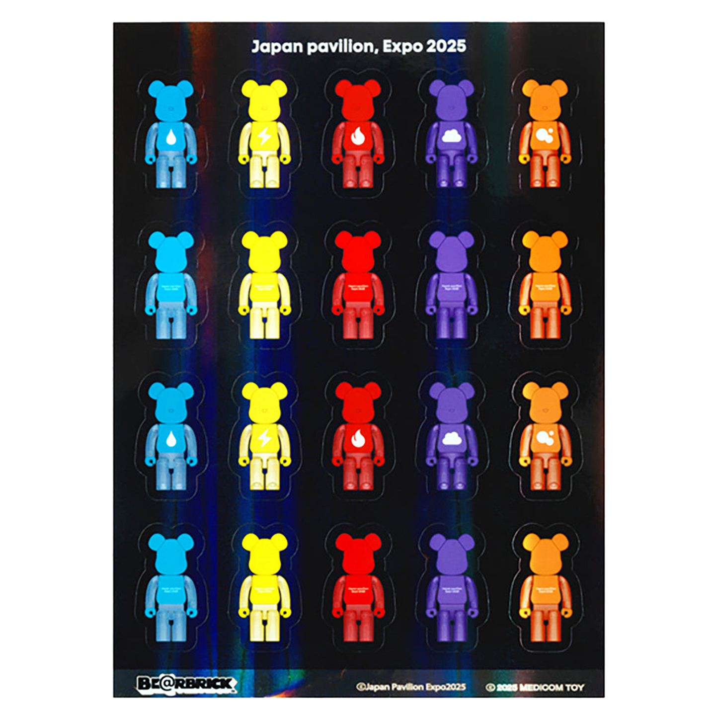 大阪・関西万博 BE@RBRICK グッズ BE@RBRICK グリッターシール(element)