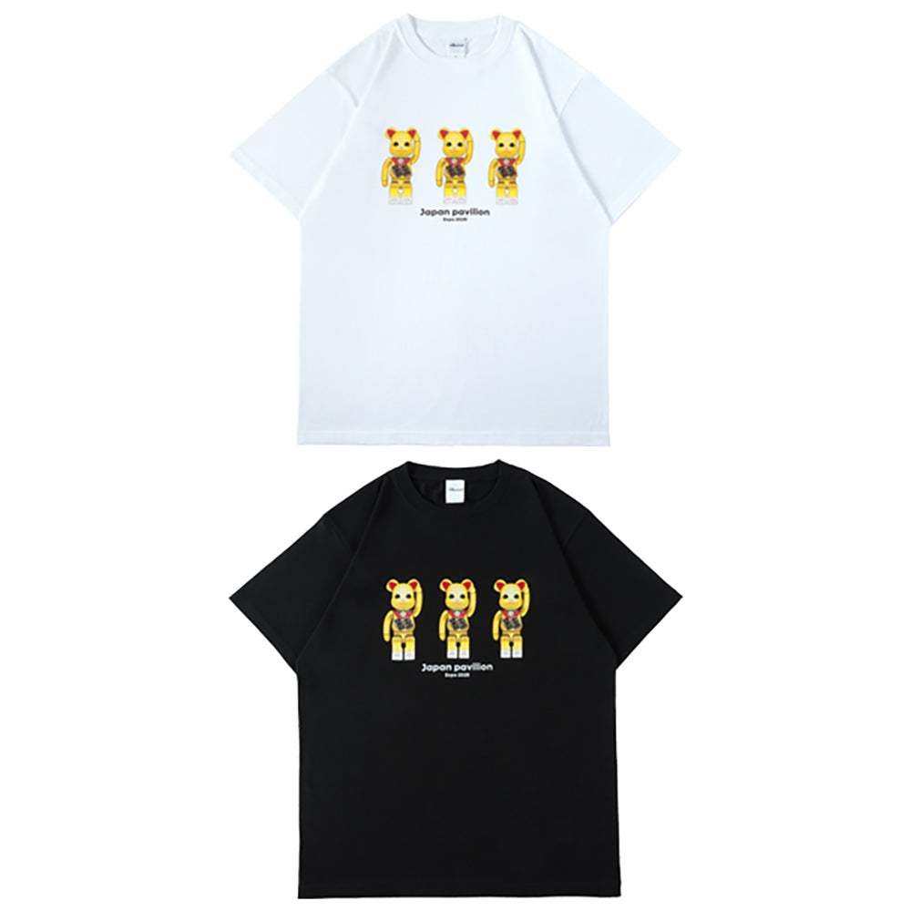 大阪・関西万博 BE@RBRICK グッズ BE@RBRICK Tシャツ(maneki-neko)_0
