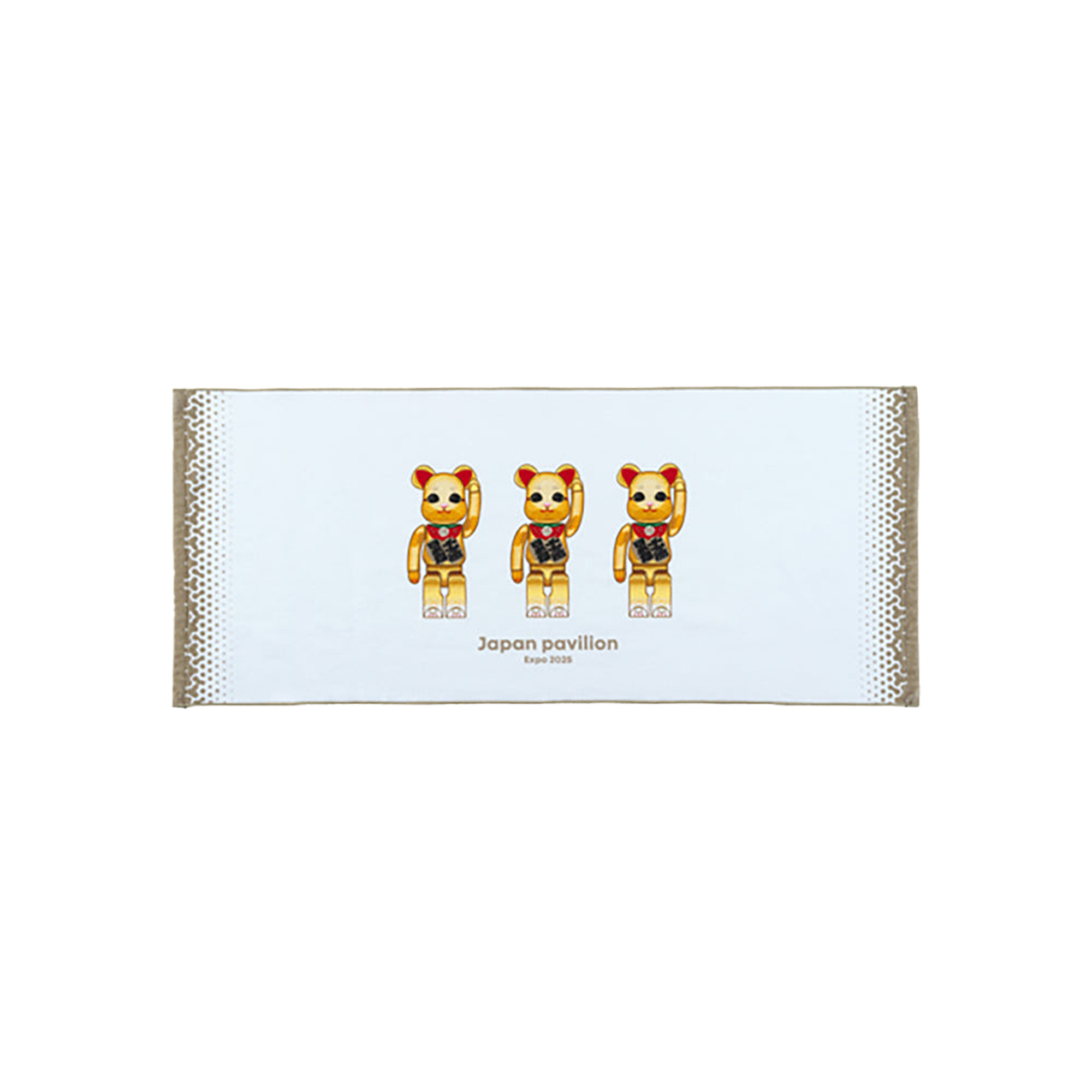 大阪・関西万博 BE@RBRICK グッズ BE@RBRICK フェイスタオル(maneki-neko)