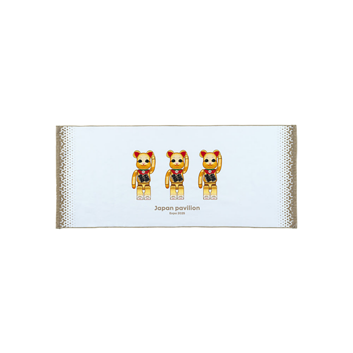 大阪・関西万博 BE@RBRICK グッズ BE@RBRICK フェイスタオル(maneki-neko)