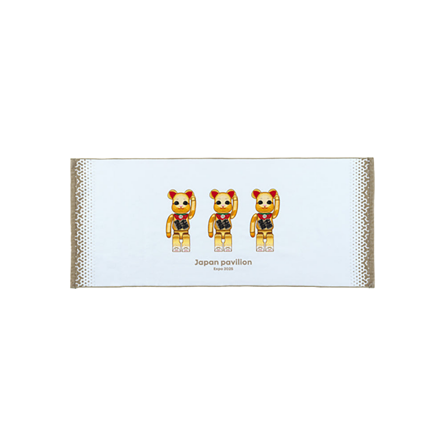 大阪・関西万博 BE@RBRICK グッズ BE@RBRICK フェイスタオル(maneki-neko)