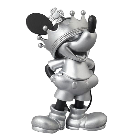 UDF ROEN collection MICKEY MOUSE (CROWN Ver.) BLACK & SILVER