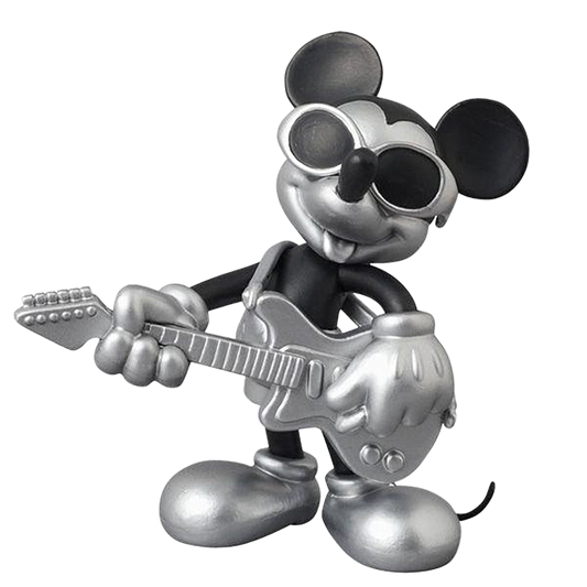 UDF ROEN collection MICKEY MOUSE (GRUNGE ROCK Ver.) BLACK & SILVER【disney_y】