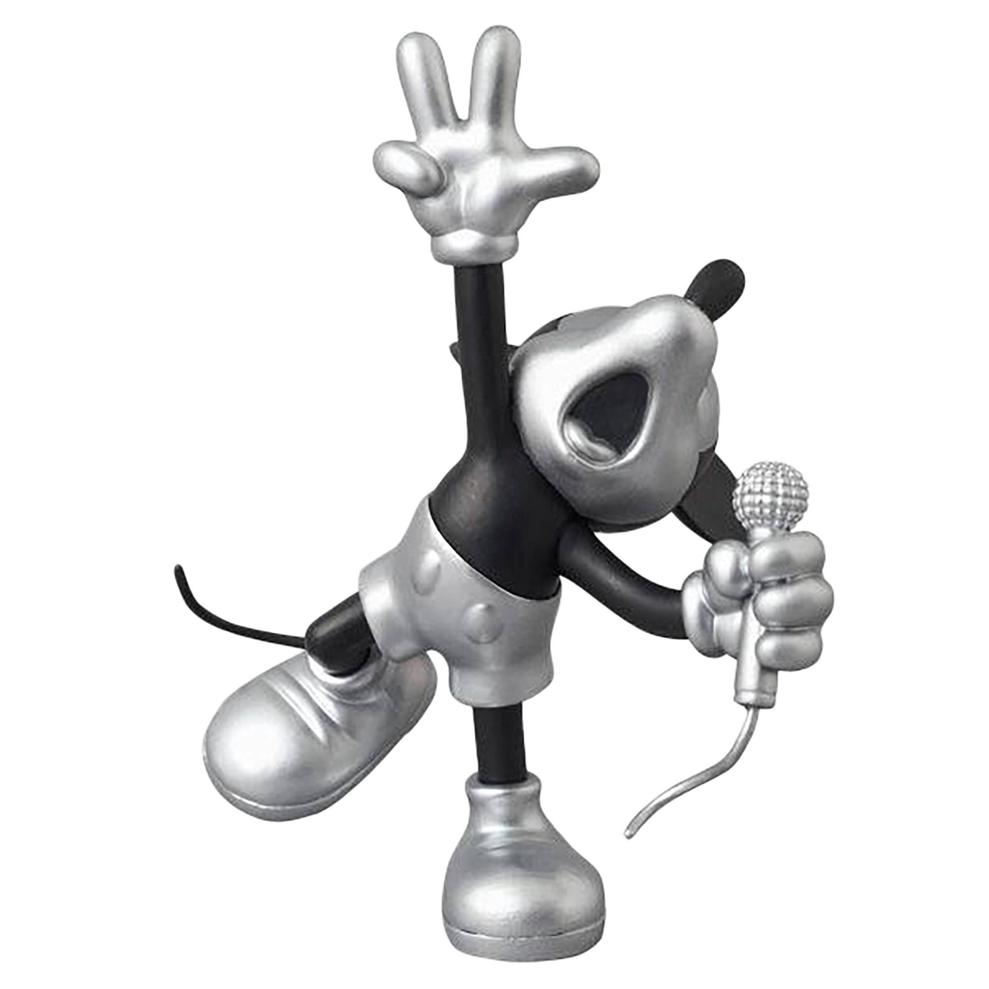 UDF ROEN collection MICKEY MOUSE (SHOUT Ver.) BLACK & SILVER [disney_y]