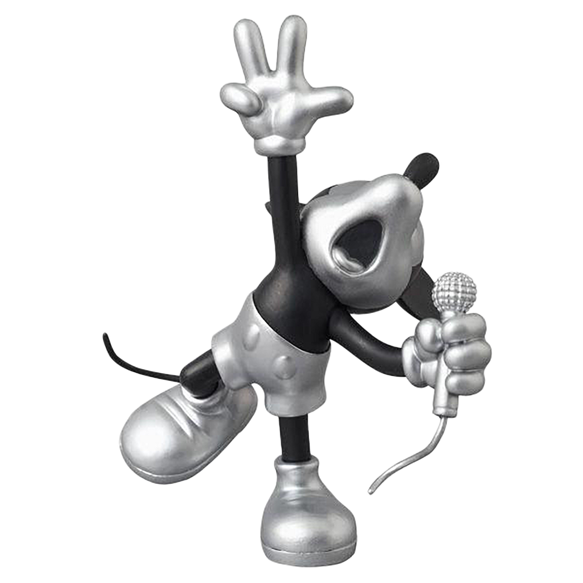 UDF ROEN collection MICKEY MOUSE (SHOUT Ver.) BLACK & SILVER [disney_y]