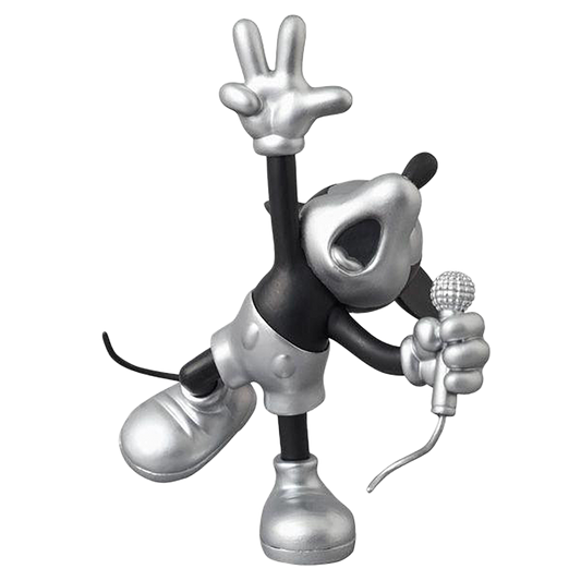 UDF ROEN collection MICKEY MOUSE (SHOUT Ver.) BLACK & SILVER