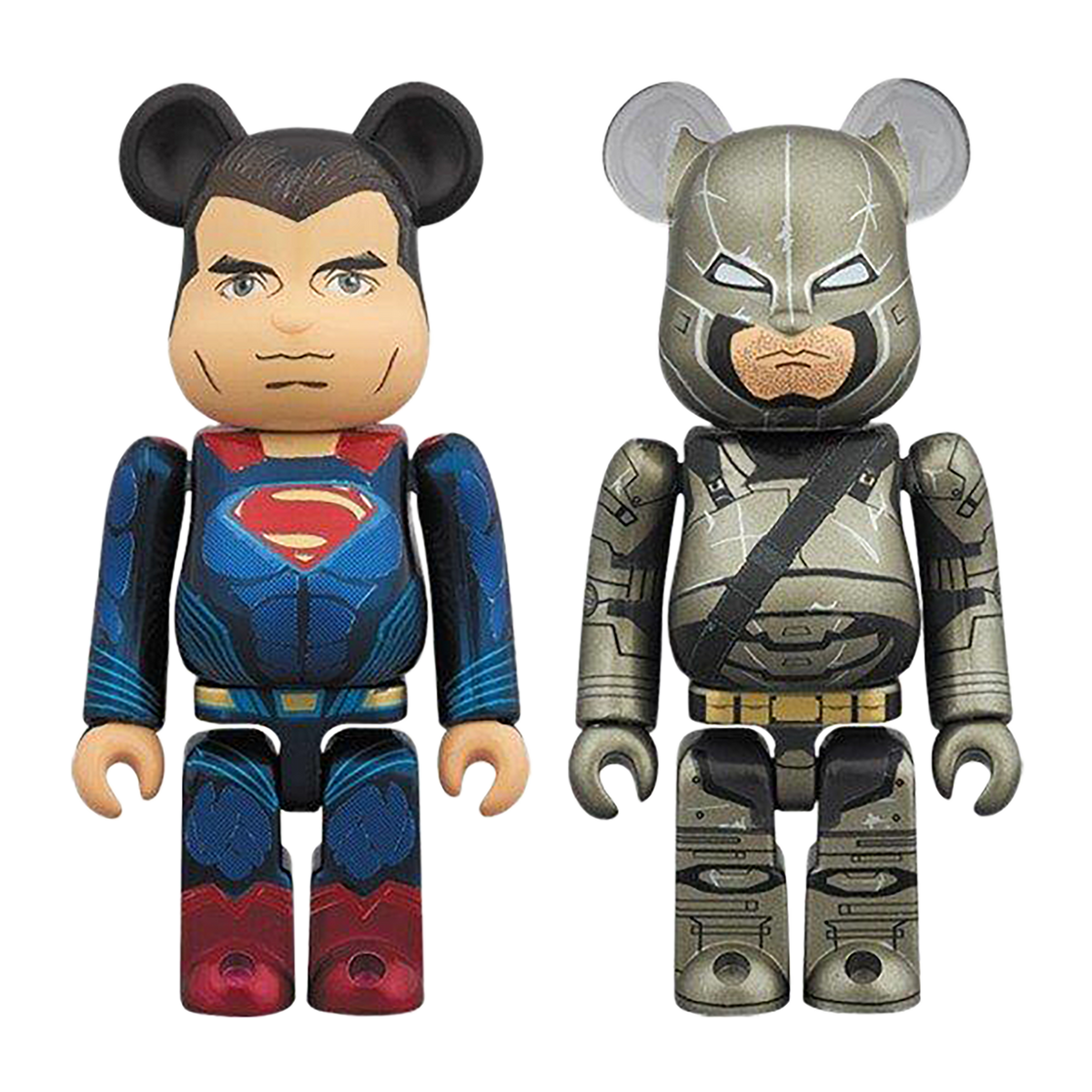 BE@RBRICK SUPERMAN & ARMORED BATMAN 2 PACK