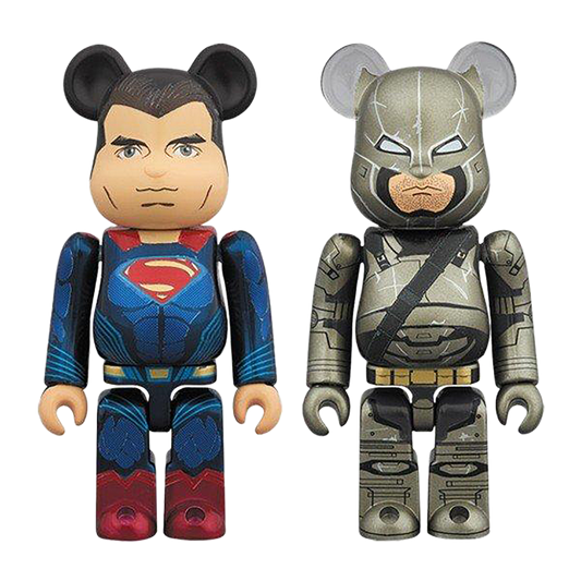 BE@RBRICK 超人和装甲蝙蝠侠 2 件装
