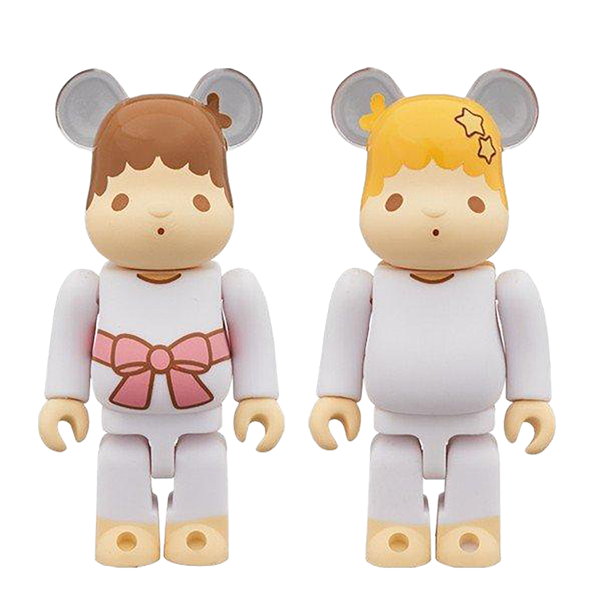 BE@RBRICK Little Twin Stars Kiki &amp; Lala set 100%(retro color ver.) 2 PACK