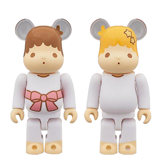 BE@RBRICK 小双星琪琪和拉拉套装 100%（复古色版）2 件装