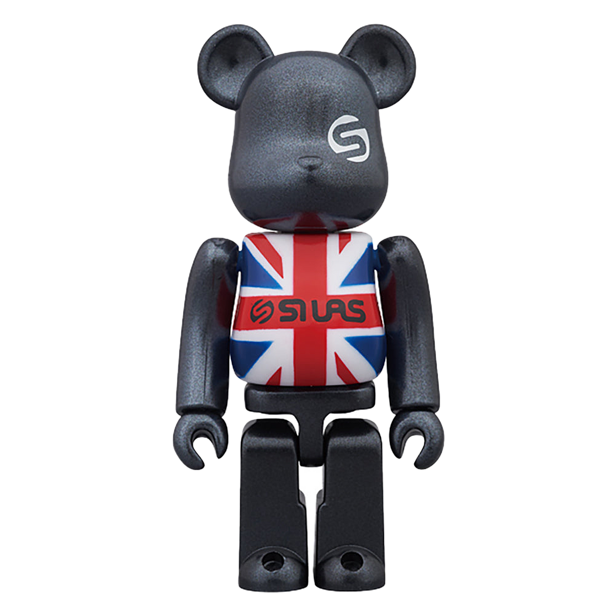 BE@RBRICK SILAS “UNION JACK” BLACK Ver.
