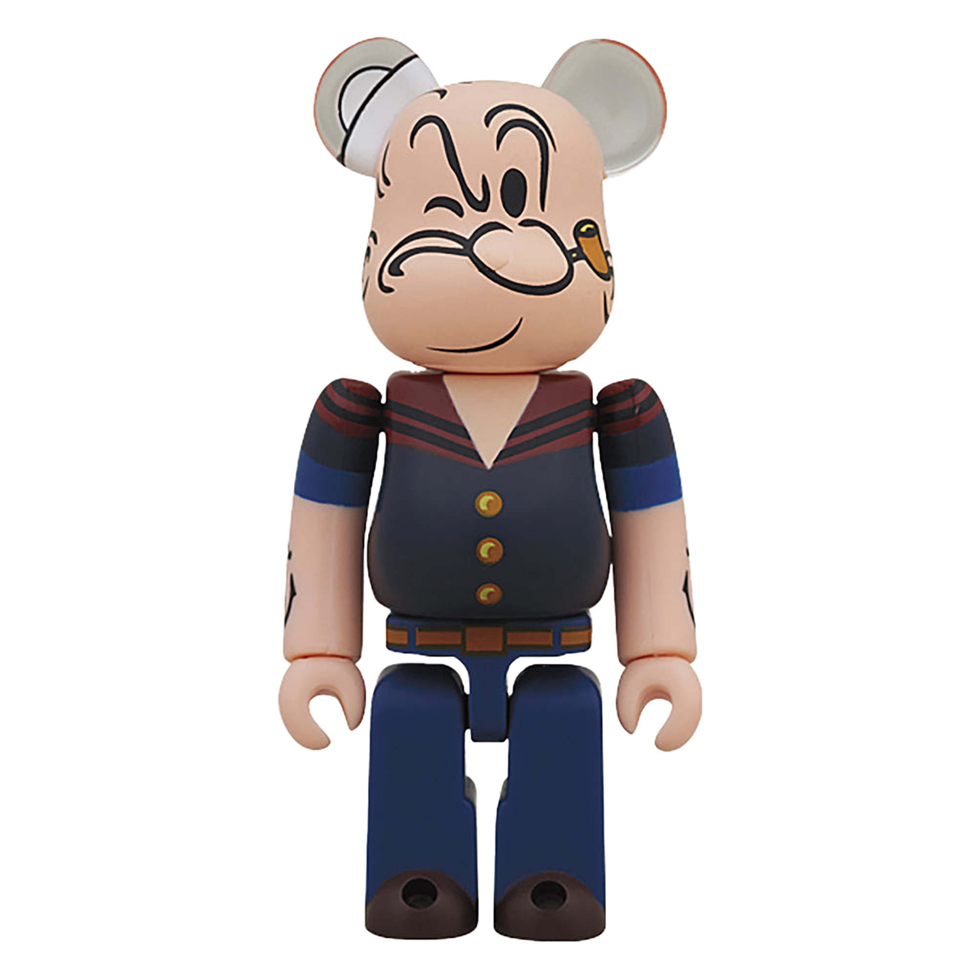 BE@RBRICK DRX NAVY POPEYE THE SAILOR MAN 100%