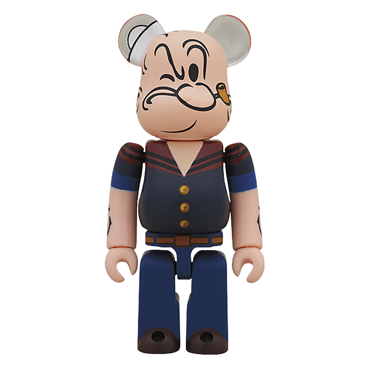 BE@RBRICK DRX NAVY POPEYE THE SAILOR MAN 100%