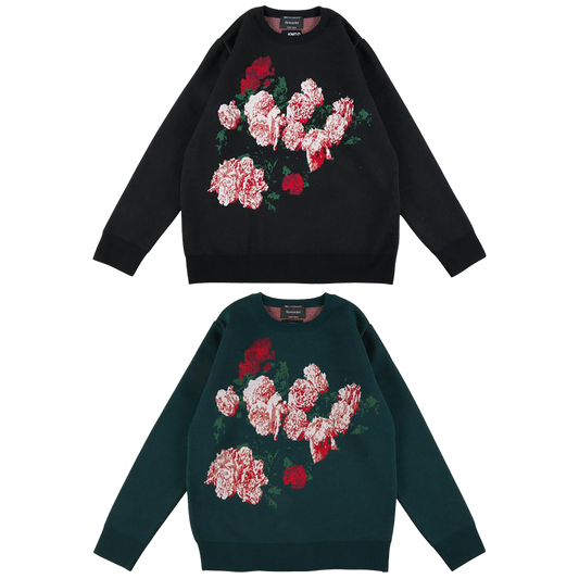 KNIT GANG COUNCL "Neworder" CREW NECK SWEATER “POWER, CORRUPTION & LIES”