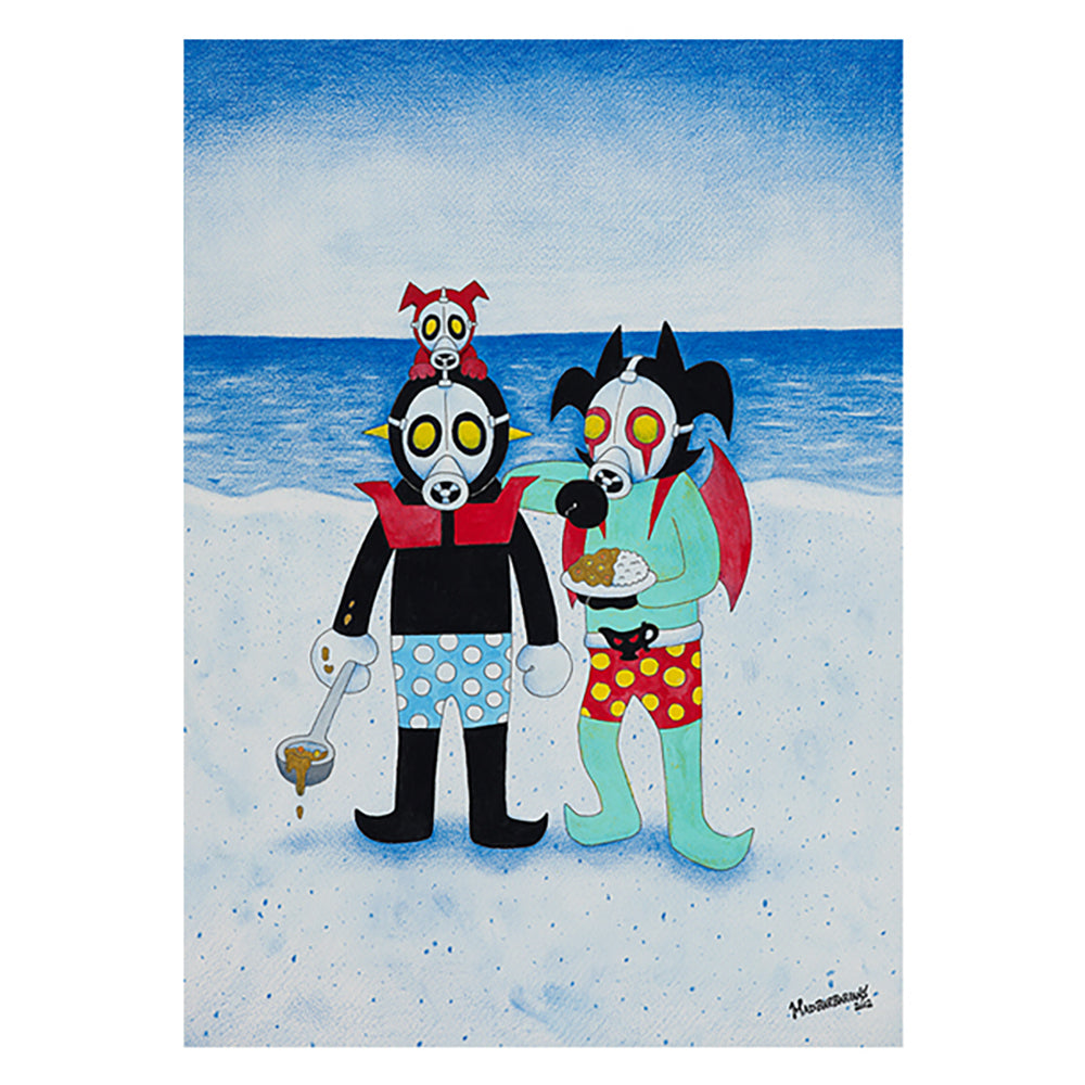 MAZIN GASCURRY Z & DEVIL GASCURRY MAN ON THE BEACH ポスター_0