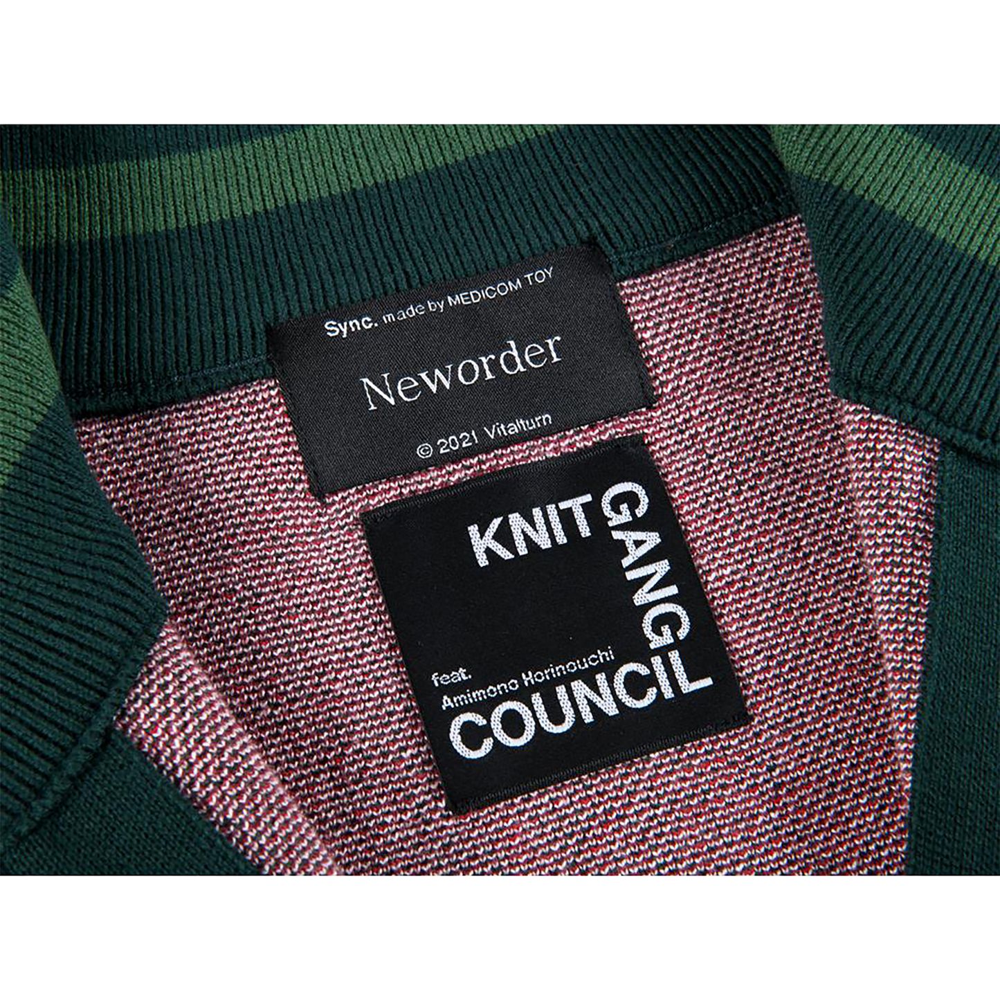 KNIT GANG COUNCL "Neworder" KNIT BLOUSON “POWER, CORRUPTION & LIES”