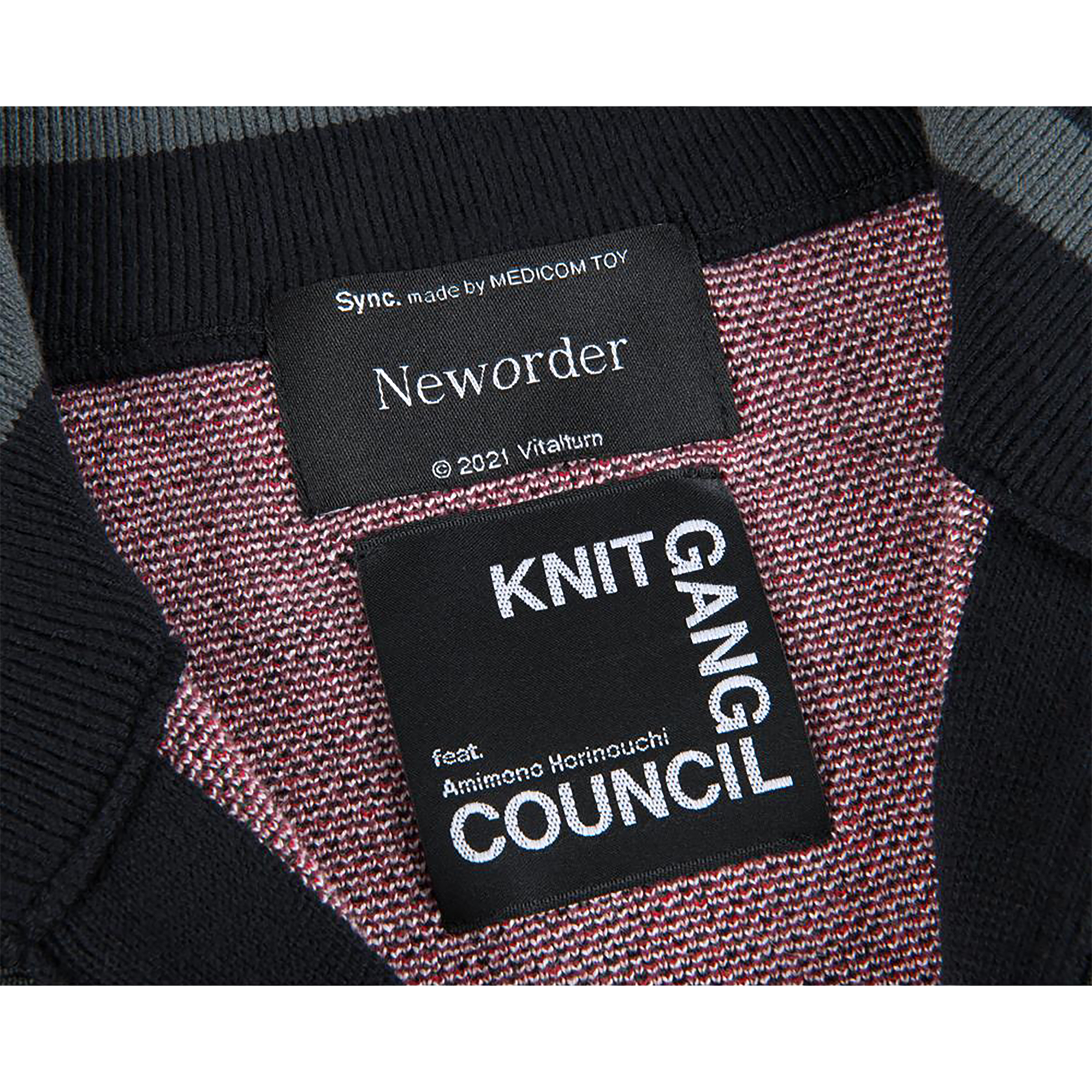 KNIT GANG COUNCL "Neworder" KNIT BLOUSON “POWER, CORRUPTION & LIES”