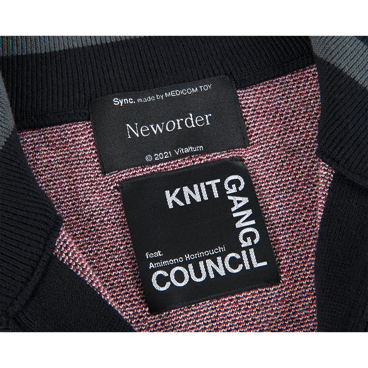 KNIT GANG COUNCL "Neworder" KNIT BLOUSON “POWER, CORRUPTION & LIES”