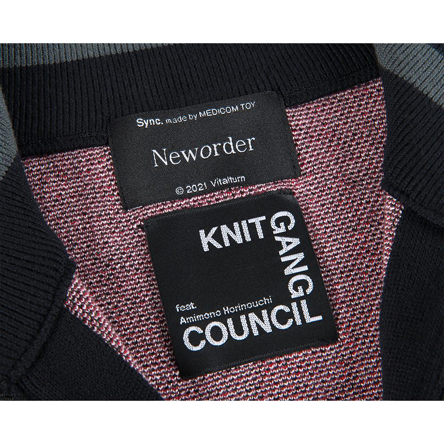 KNIT GANG COUNCL "Neworder" KNIT BLOUSON “POWER, CORRUPTION & LIES”