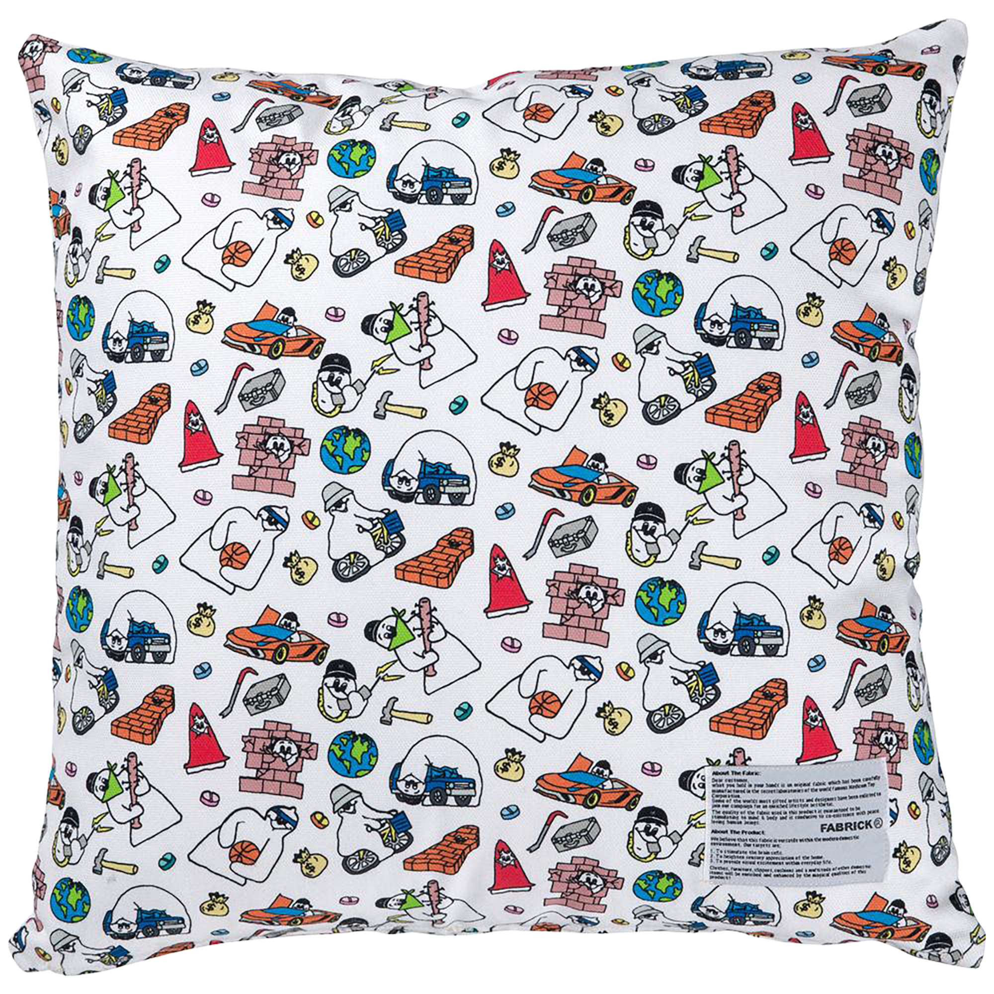 MLE FABRICK × SHINKNOWNSUKE SQUARE CUSHION COVER+PILLOW