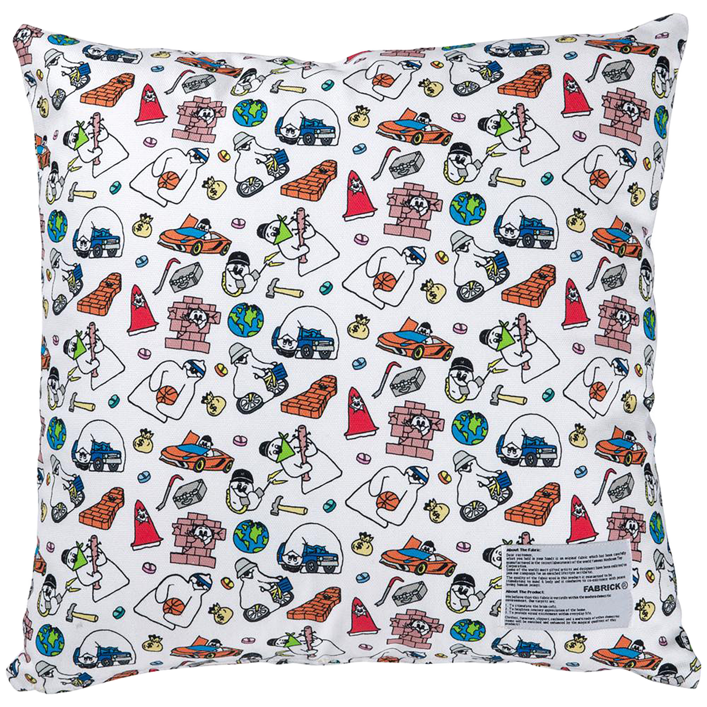 MLE FABRICK × SHINKNOWNSUKE SQUARE CUSHION COVER+PILLOW
