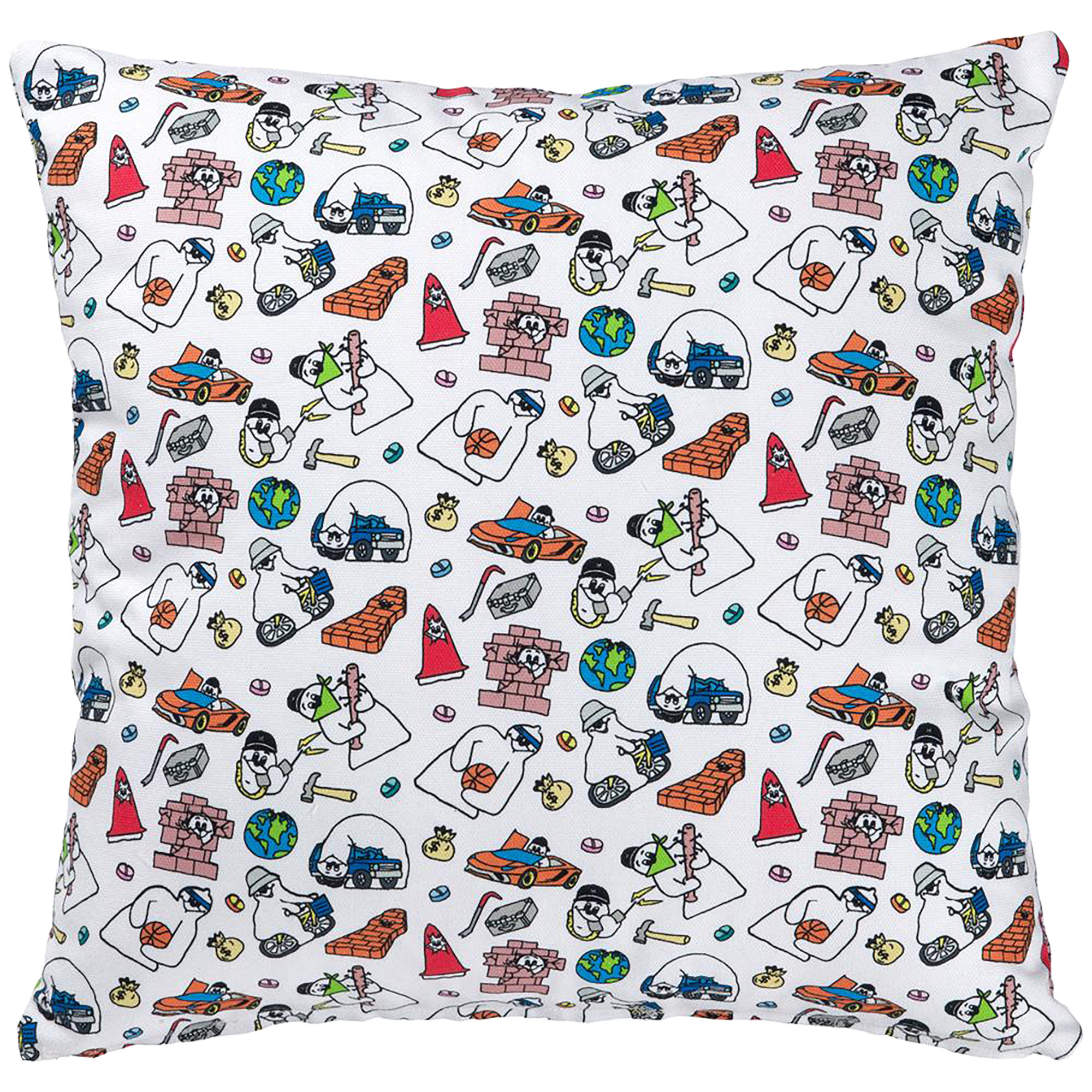 MLE FABRICK × SHINKNOWNSUKE SQUARE CUSHION COVER+PILLOW