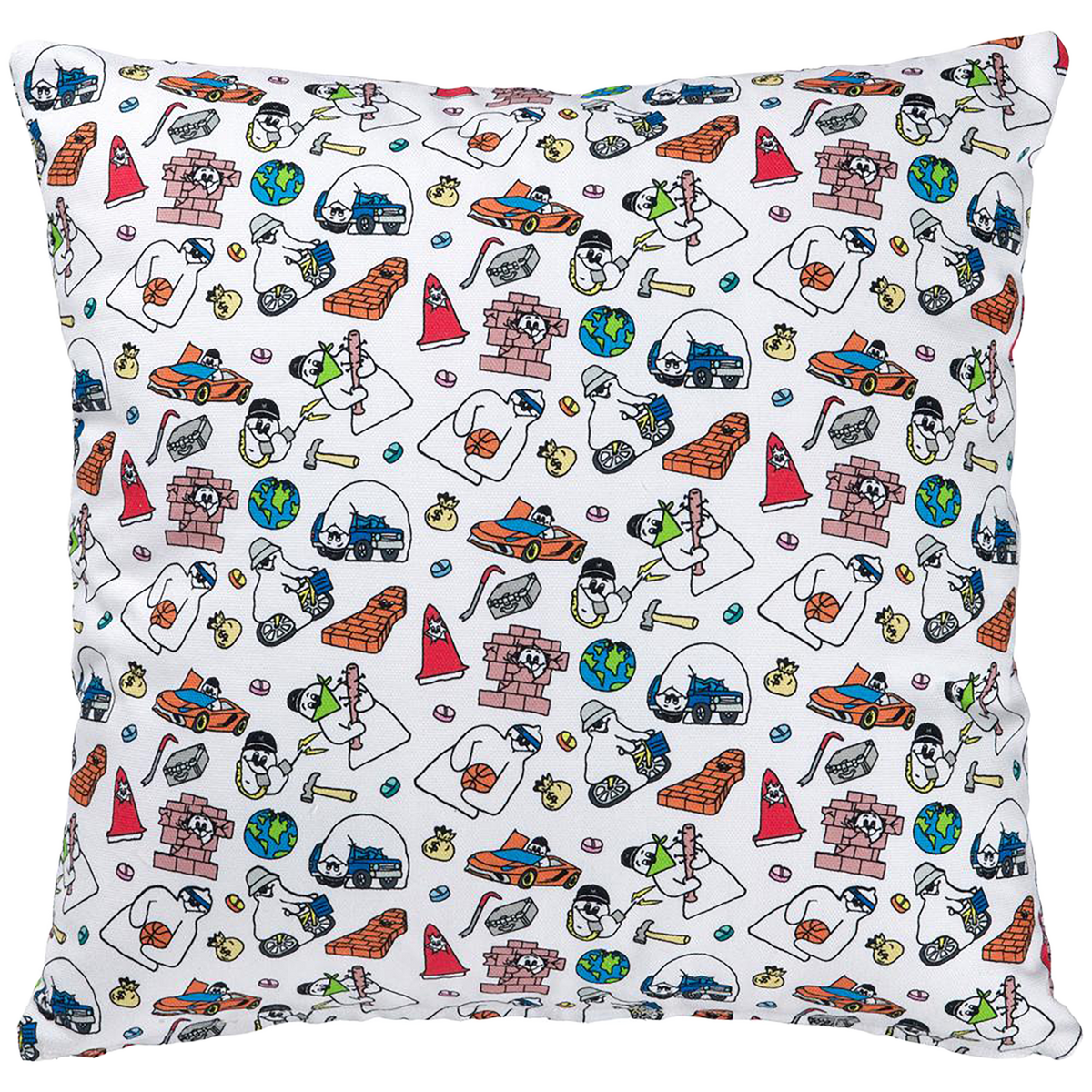 MLE FABRICK × SHINKNOWNSUKE SQUARE CUSHION COVER+PILLOW