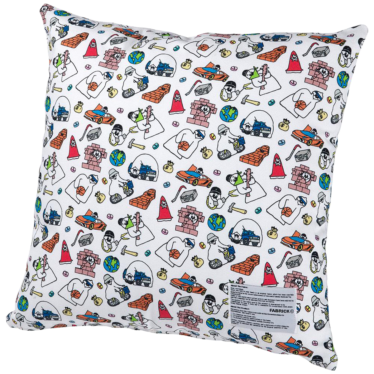 MLE FABRICK × SHINKNOWNSUKE SQUARE CUSHION COVER+PILLOW
