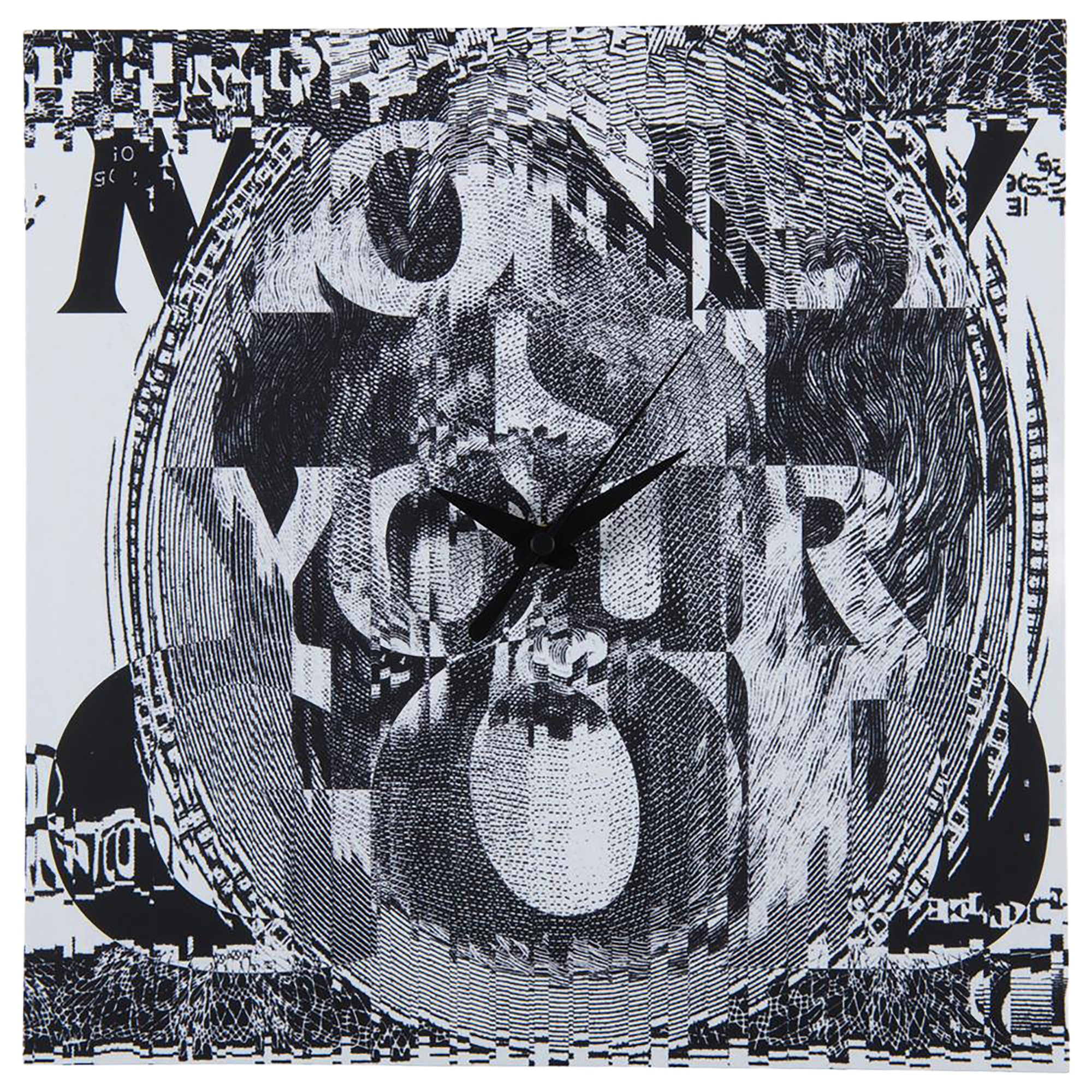 Sync. KOSUKE KAWAMURA WALL CLOCK "MONEY IS YOUR GOD" made by KARIMOKU