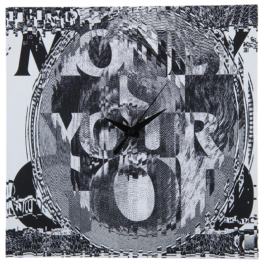 Sync. KOSUKE KAWAMURA WALL CLOCK "MONEY IS YOUR GOD" made by KARIMOKU