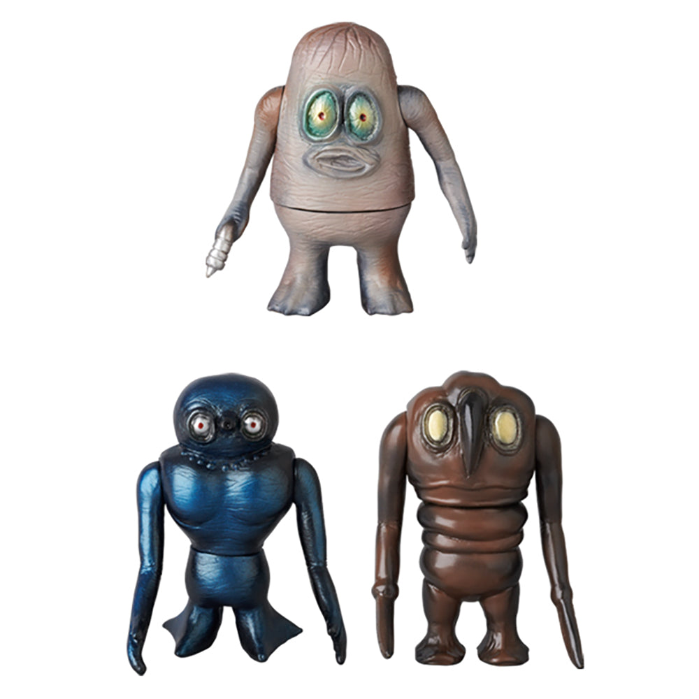 ギラン星人、バルデン星人、マグラン星人
（イッコーモケイ箱絵カラー3体セット）_0