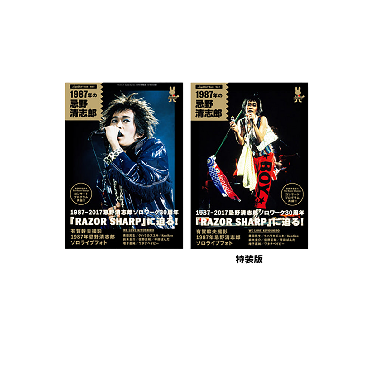 忌野清志郎『Amplifier Book Vol.1～ 1987年の忌野清志郎～』（通常版とカバー違いの特装版！）
