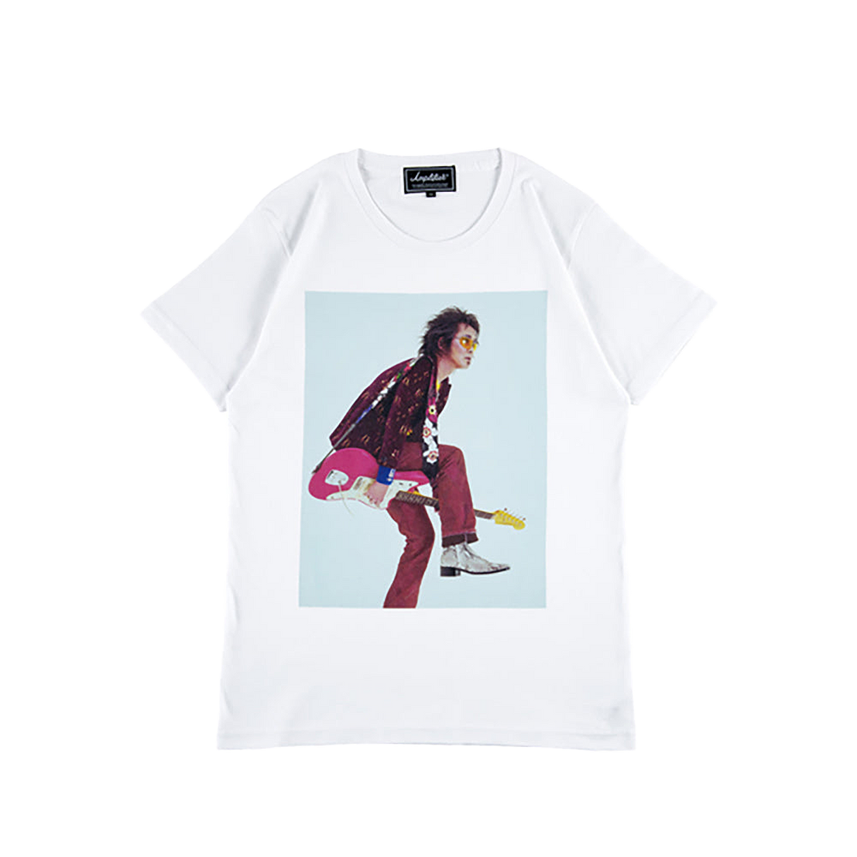 Amplifier “忌野清志郎” TEE / 広川泰士 WHITE | MEDICOM TOY OFFICIAL
