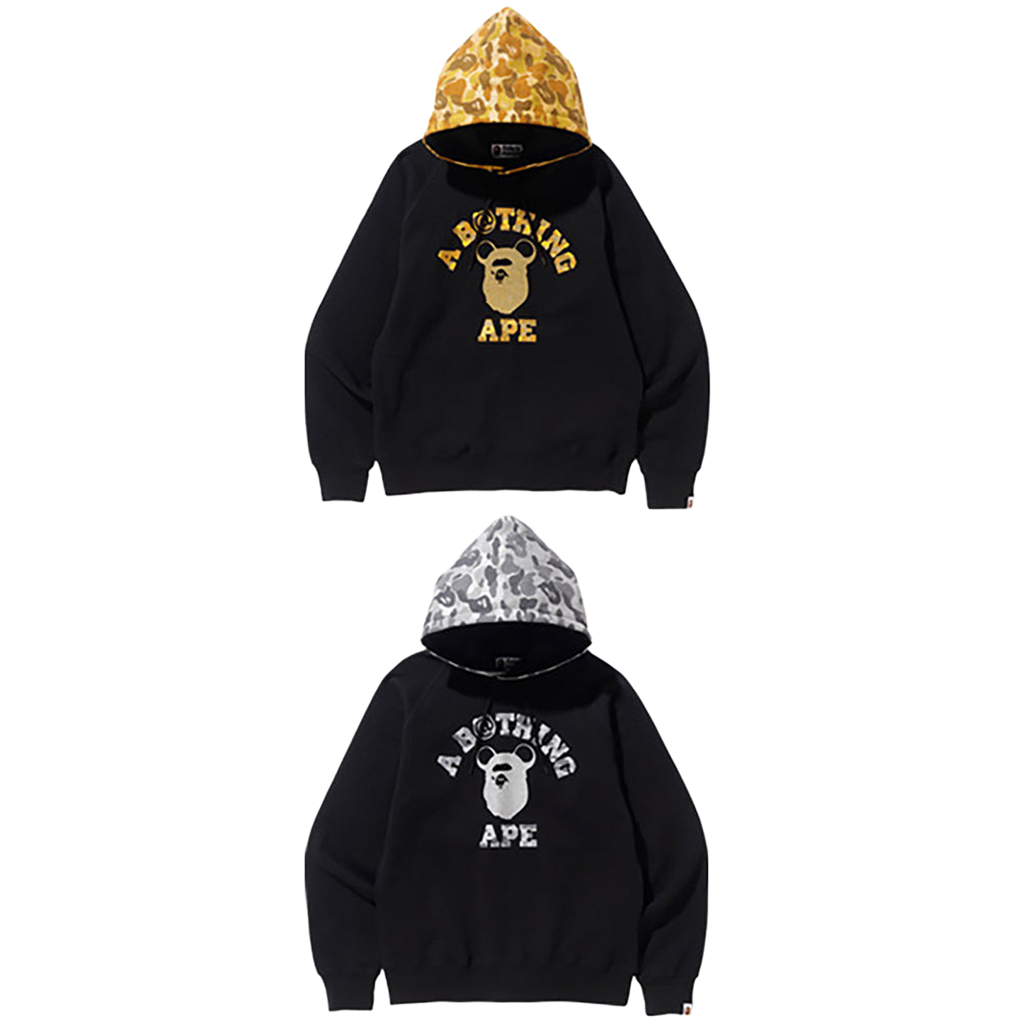 APE HEAD BE@R COLLEGE PULLOVER HOODIE