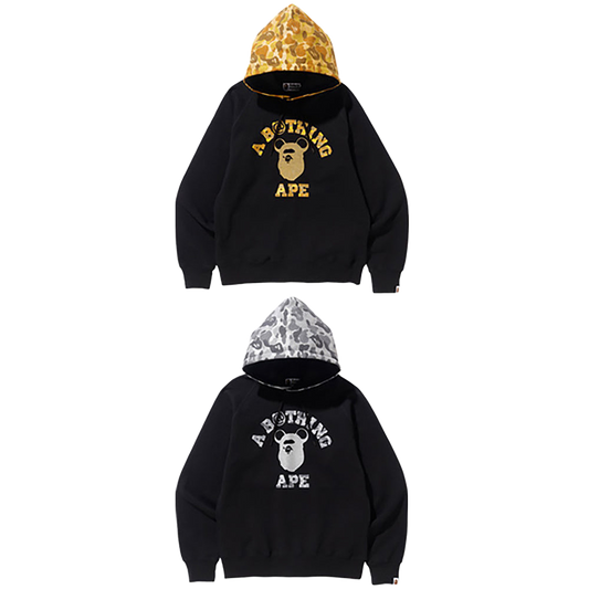 APE HEAD BE@R COLLEGE PULLOVER HOODIE