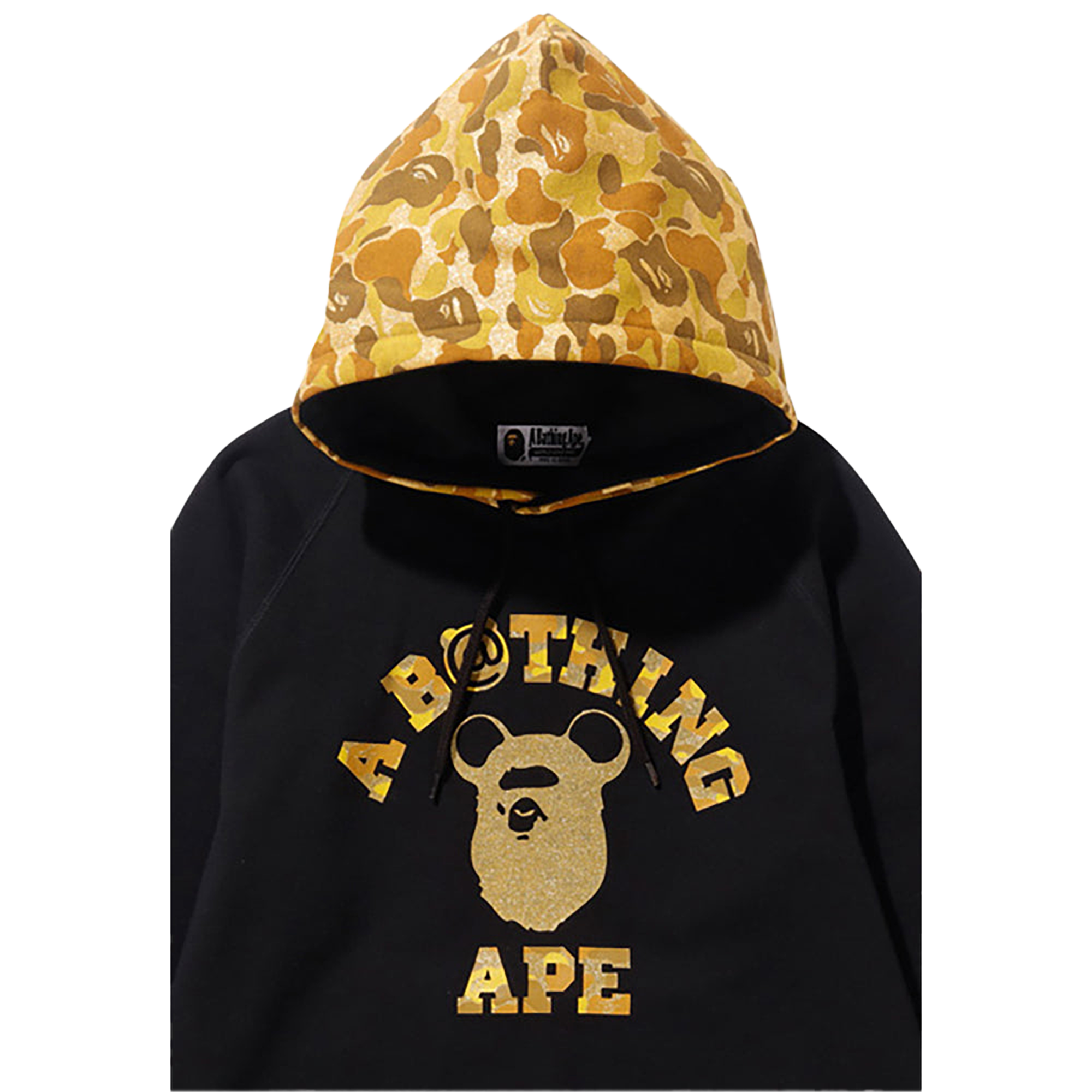 APE HEAD BE@R COLLEGE PULLOVER HOODIE