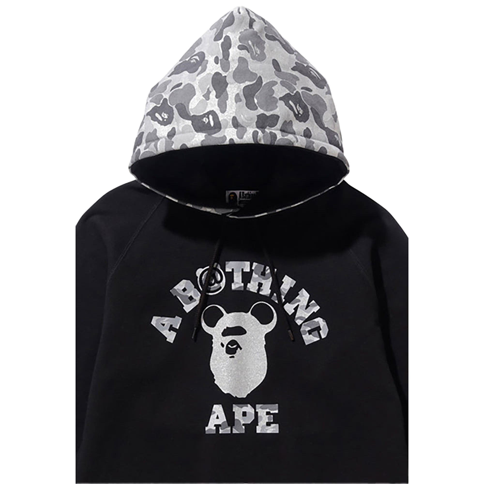 APE HEAD BE@R COLLEGE PULLOVER HOODIE