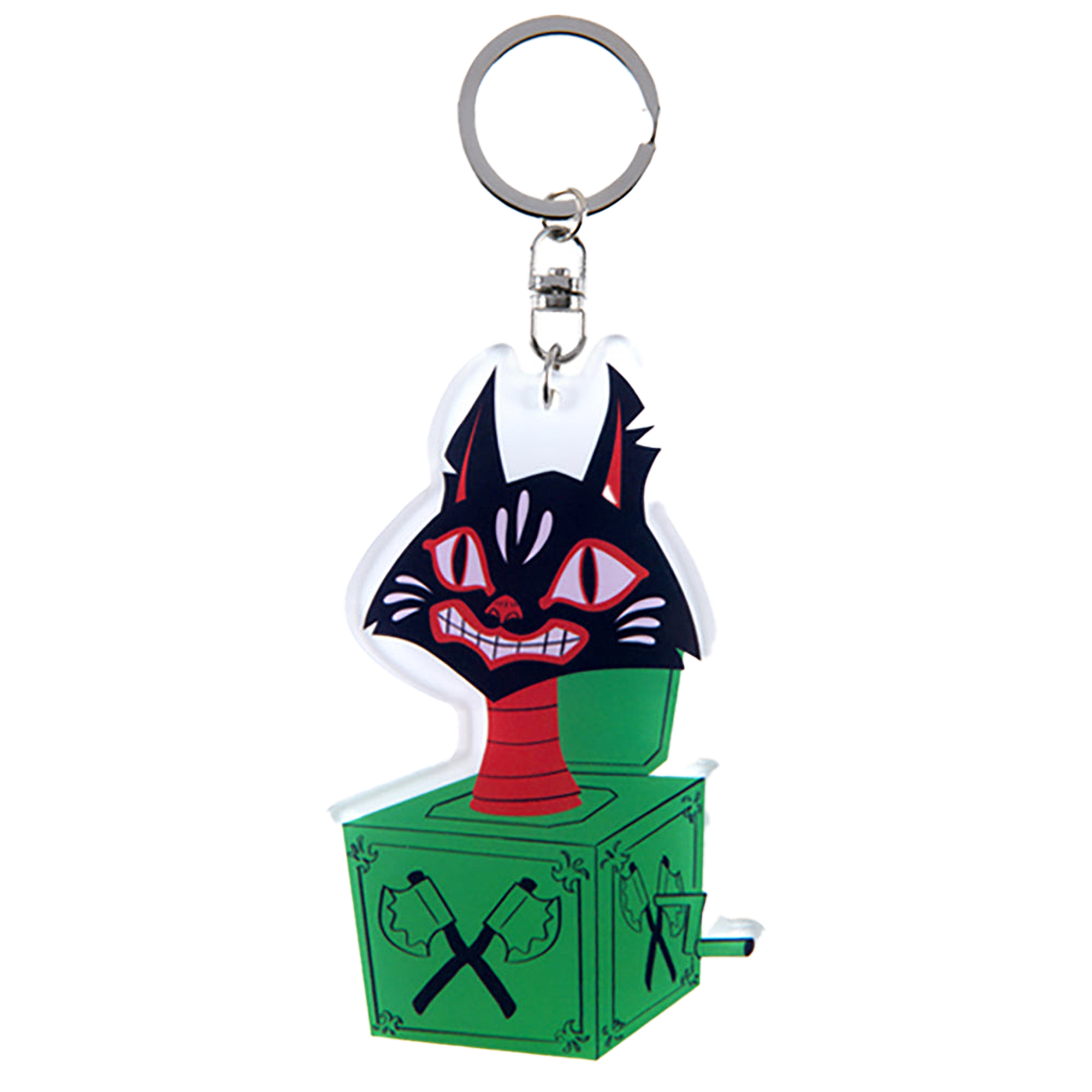 MLE ASAMI MATSUMURA シリーズ ACRYLIC KEY CHAIN Jack In The Box Cat