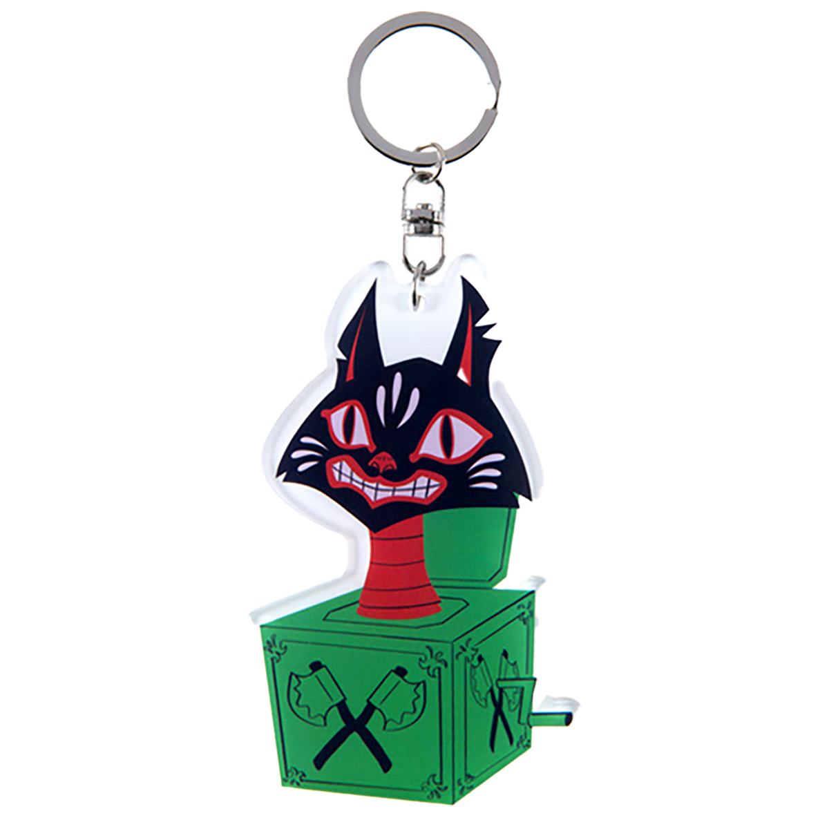 MLE ASAMI MATSUMURA シリーズ ACRYLIC KEY CHAIN Jack In The Box Cat