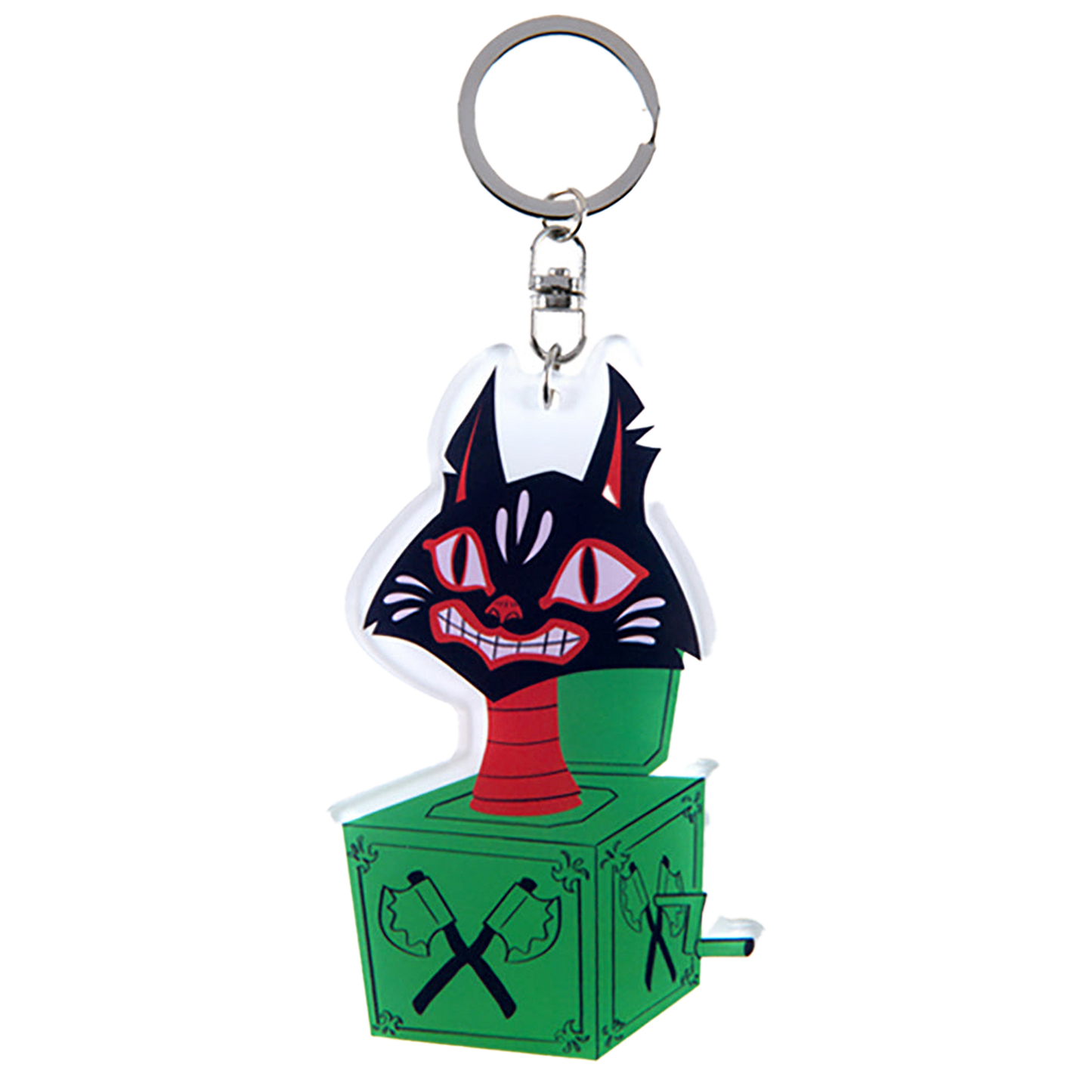 MLE ASAMI MATSUMURA シリーズ ACRYLIC KEY CHAIN Jack In The Box Cat