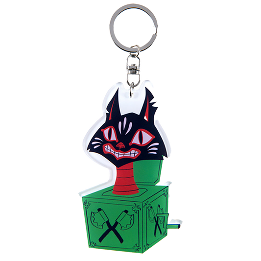 MLE ASAMI MATSUMURA シリーズ ACRYLIC KEY CHAIN Jack In The Box Cat