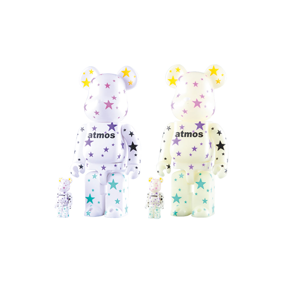 BE@RBRICK atmos 100% & 400% WHITE ／ GLOW IN THE DARK_0