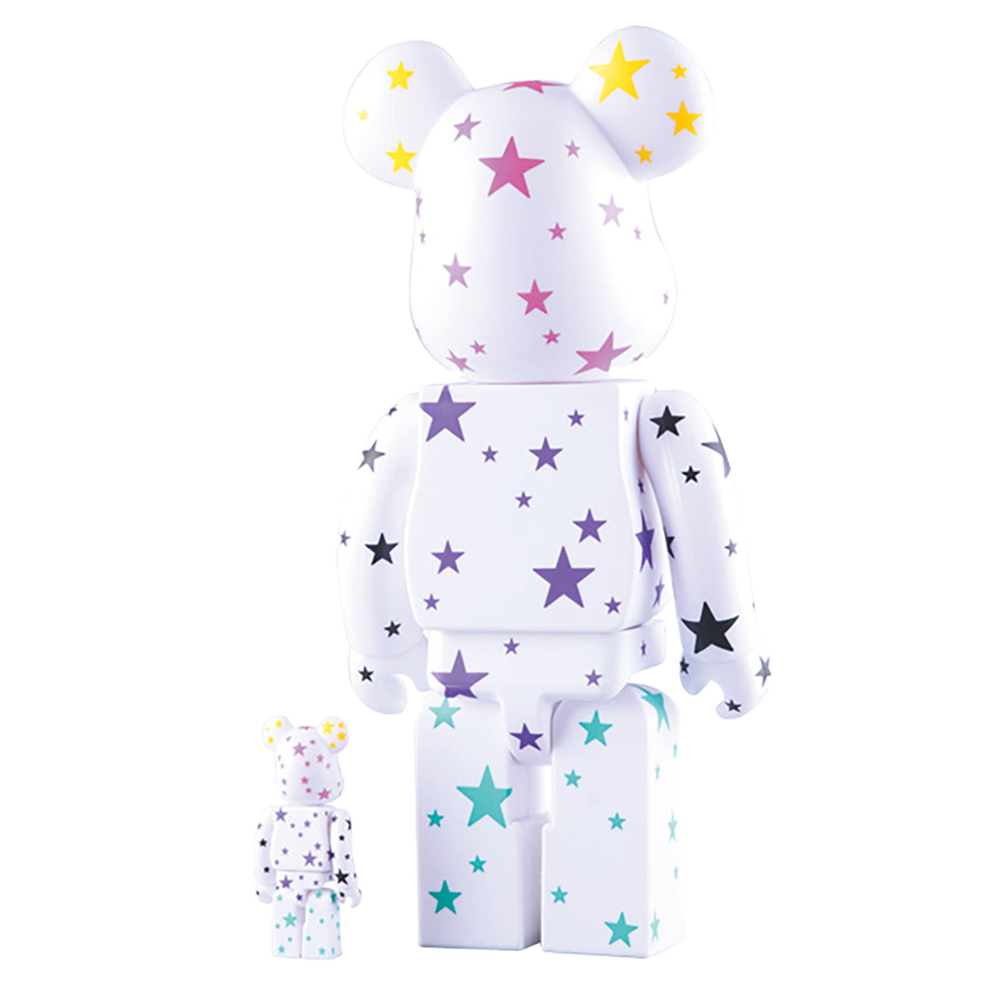 BE@RBRICK atmos 100% & 400% WHITE ／ GLOW IN THE DARK