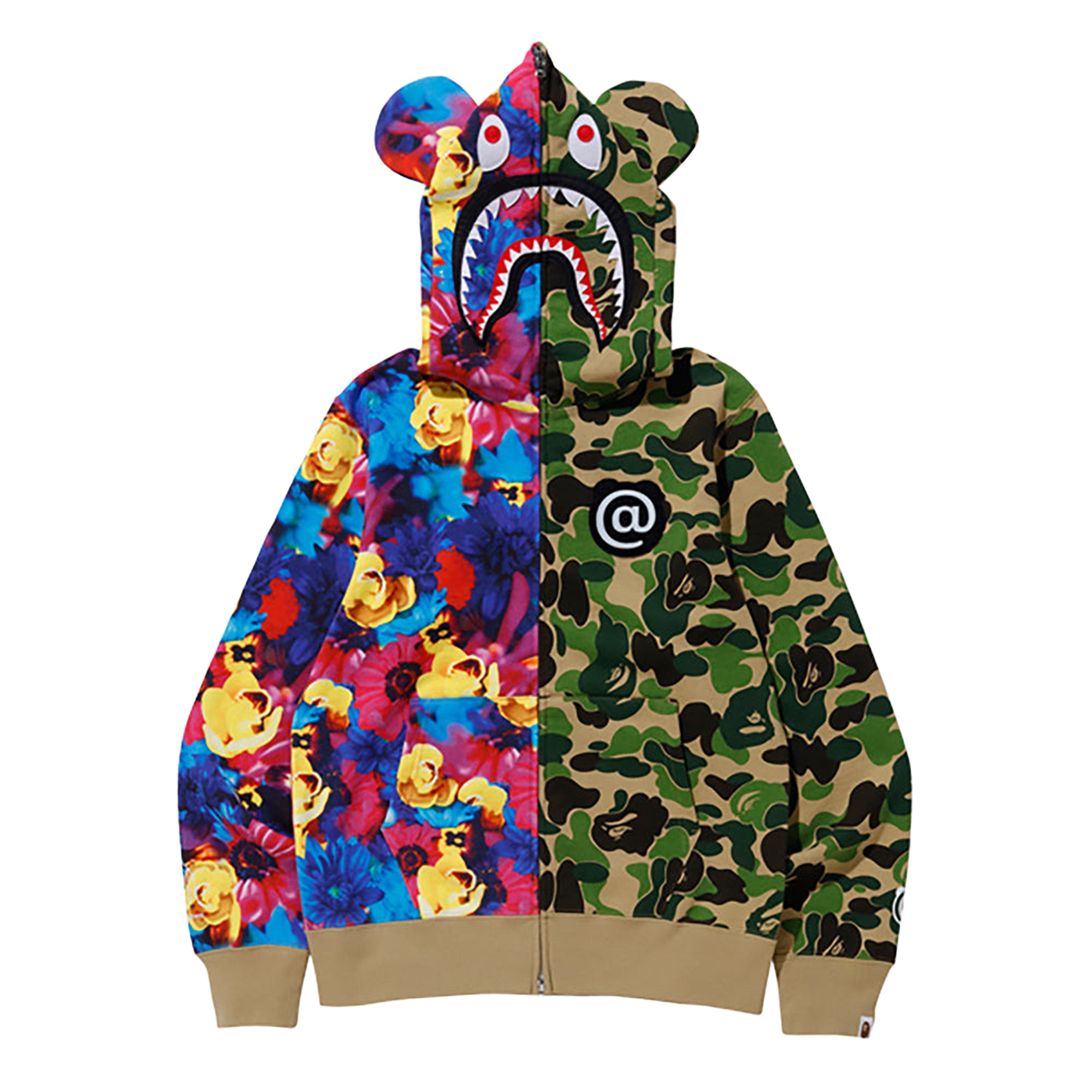BAPE MN BE@R SHARK FULL ZIP HOODIE